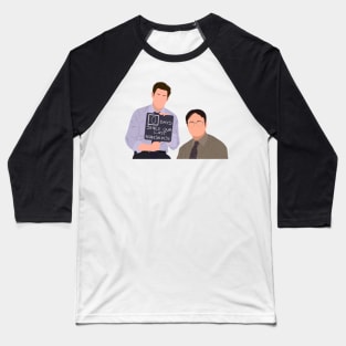 Office Jim and Dwight 0 Days Since Our Last Nonsense Meme Fan Art Baseball T-Shirt